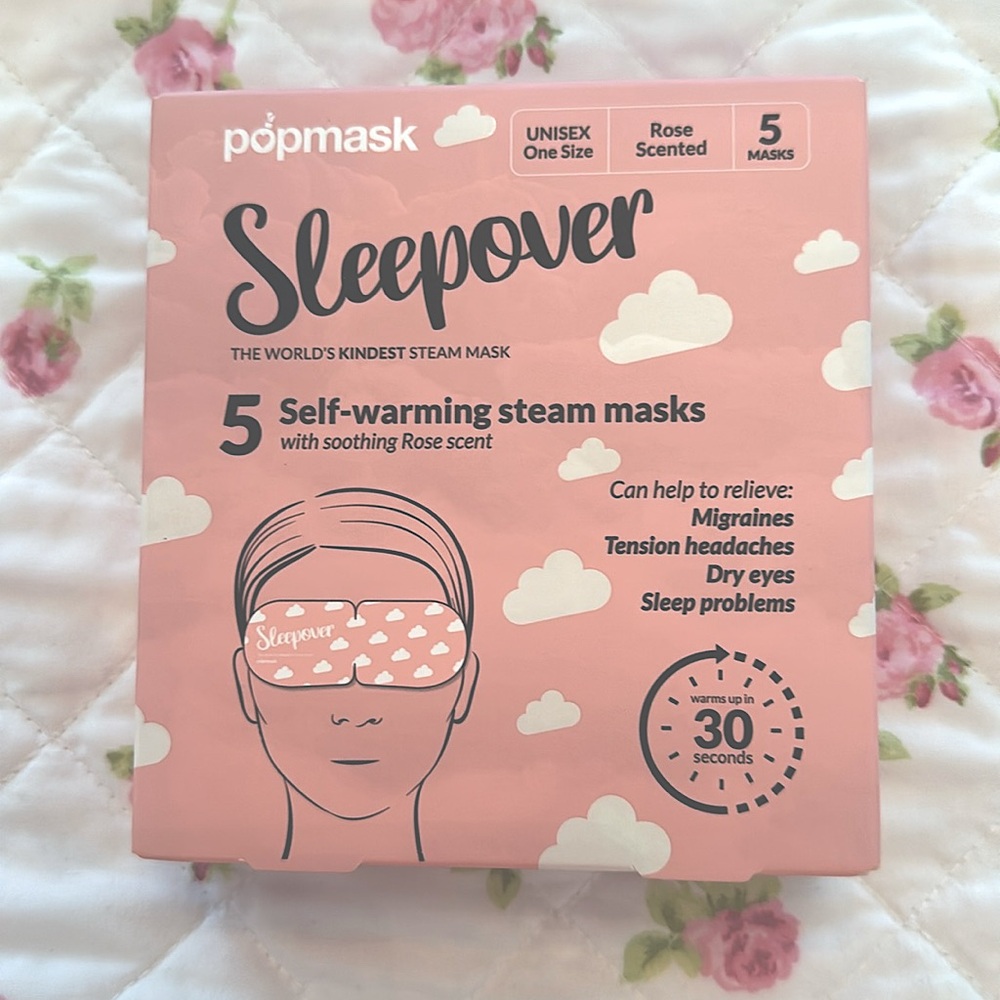 COPY - NWT Popmask Sleepover (5) Self Warming Steam Masks
